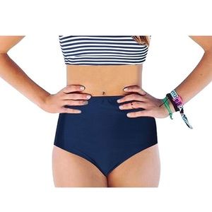 Navy High-Rise👙Bottoms NWT
